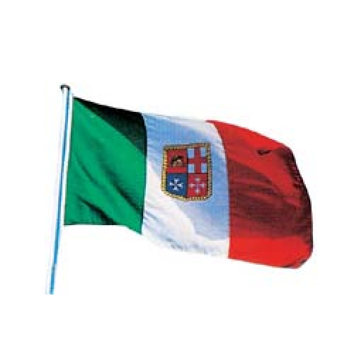 Bandiera stoffa marina mercantile italiana